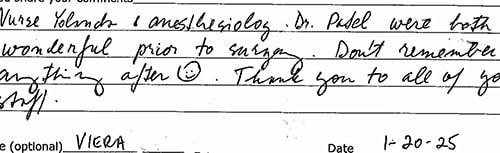 osc patient review - viera 