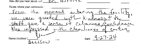 osc patient review - allison 