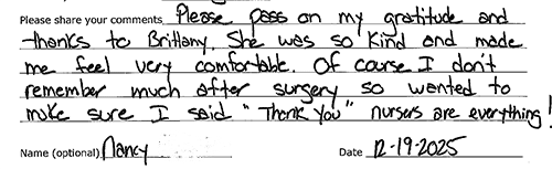 osc patient review - nancy 