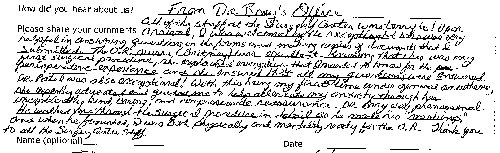 osc patient review - john 