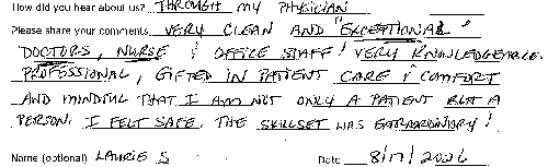 osc patient review - laurie 